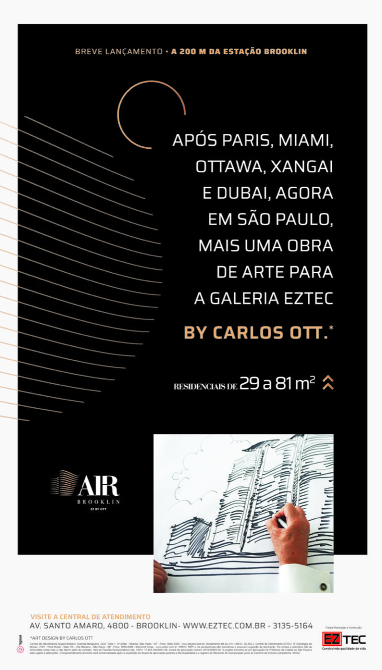 Air Brooklin, peça da campanha criada pela Tagawa