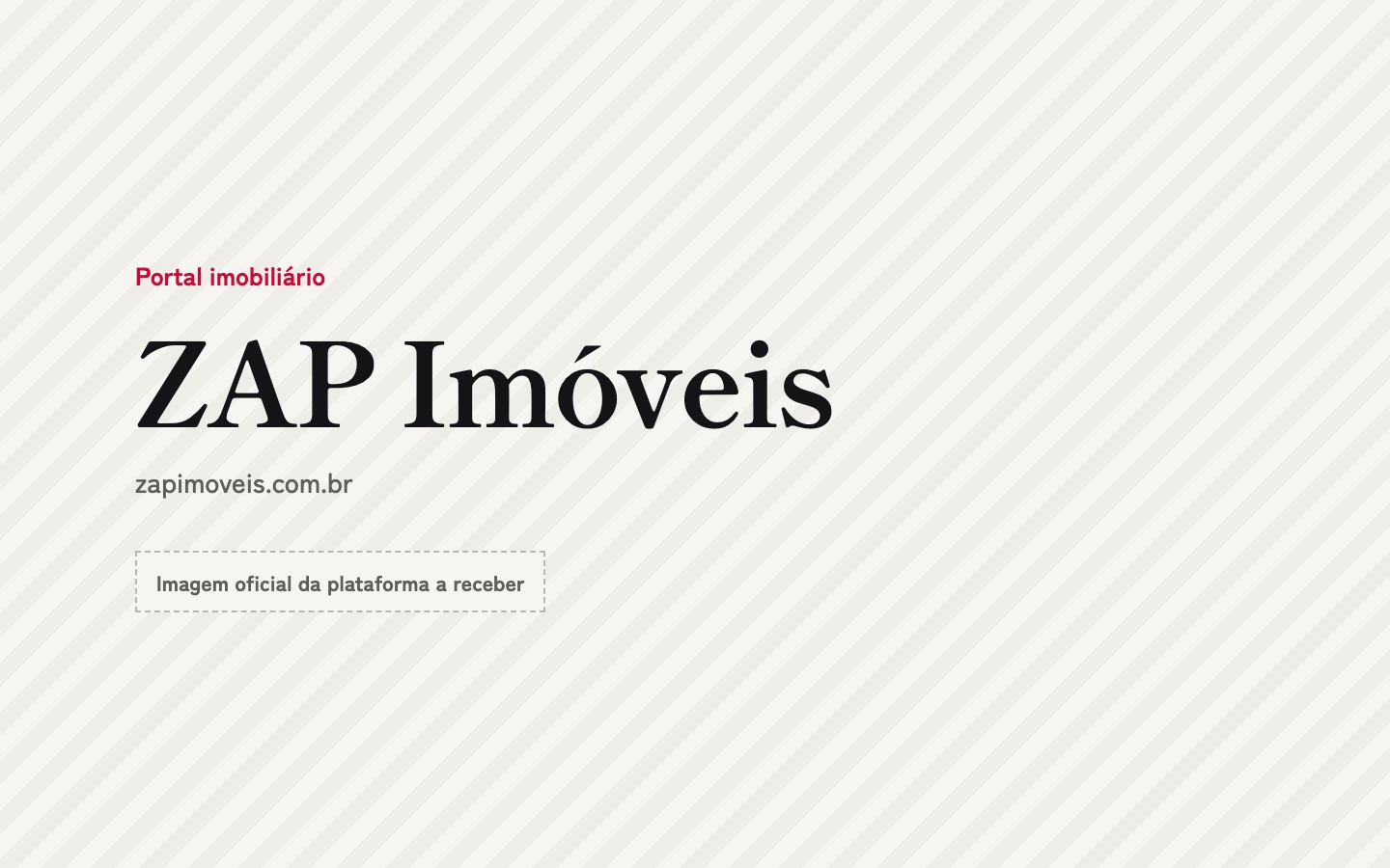 Página inicial do site oficial ZAP Imóveis