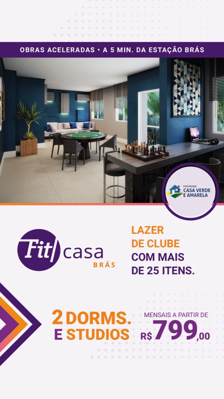Fit Casa Brás, peça da campanha criada pela Tagawa