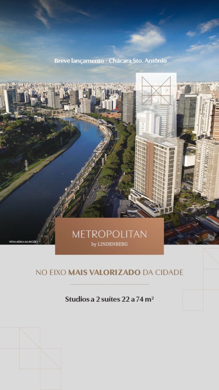 Metropolitan by Lindenberg, peça da campanha criada pela Tagawa